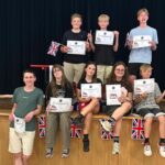 Teilnehmer des Englisch reading contest